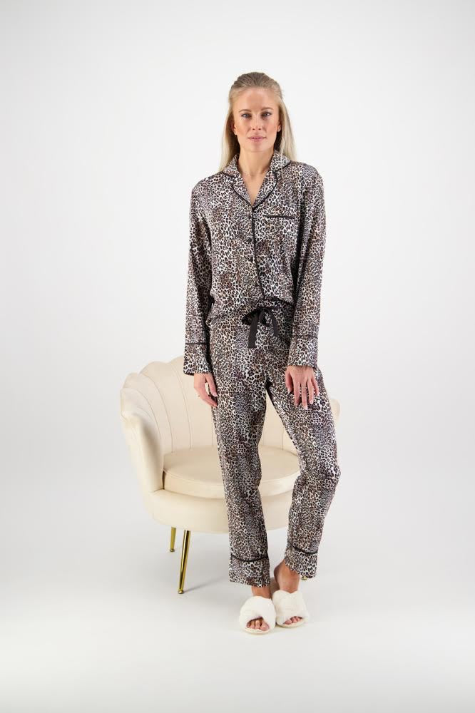 Leopard print pajama sets sale