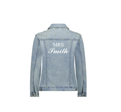 Bridal Pearl Denim Jacket