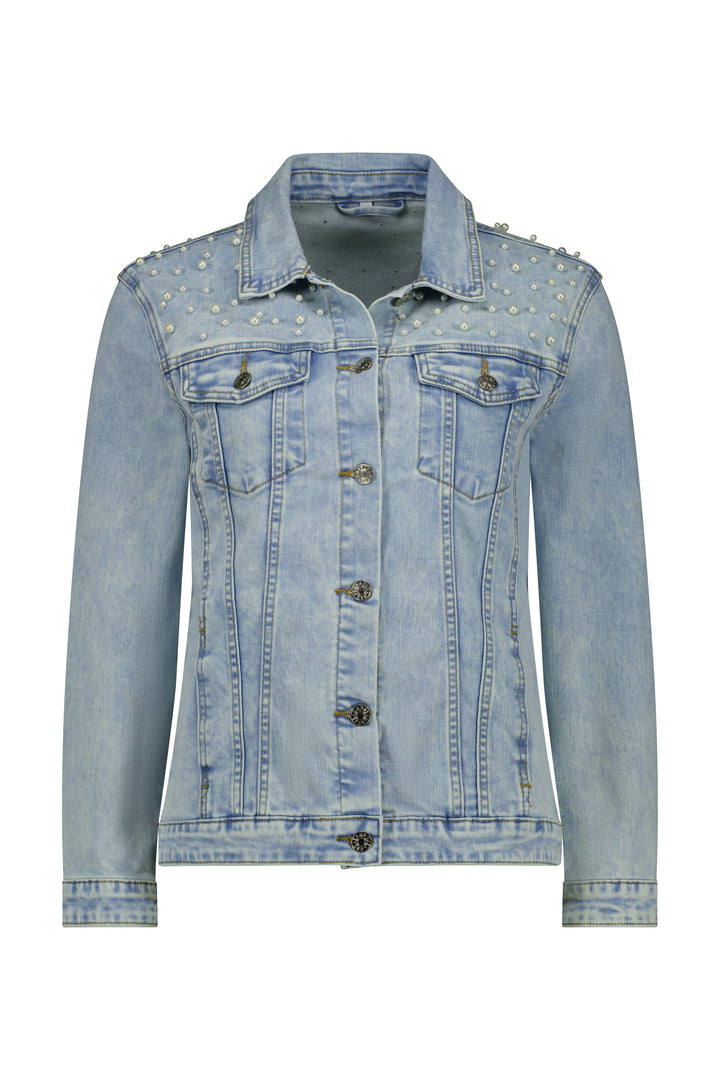 Bridal Pearl Denim Jacket