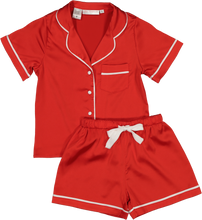 Load image into Gallery viewer, Sienna Mini PJ Set - Red/White - Size 10 - Drawstring Missing x 2