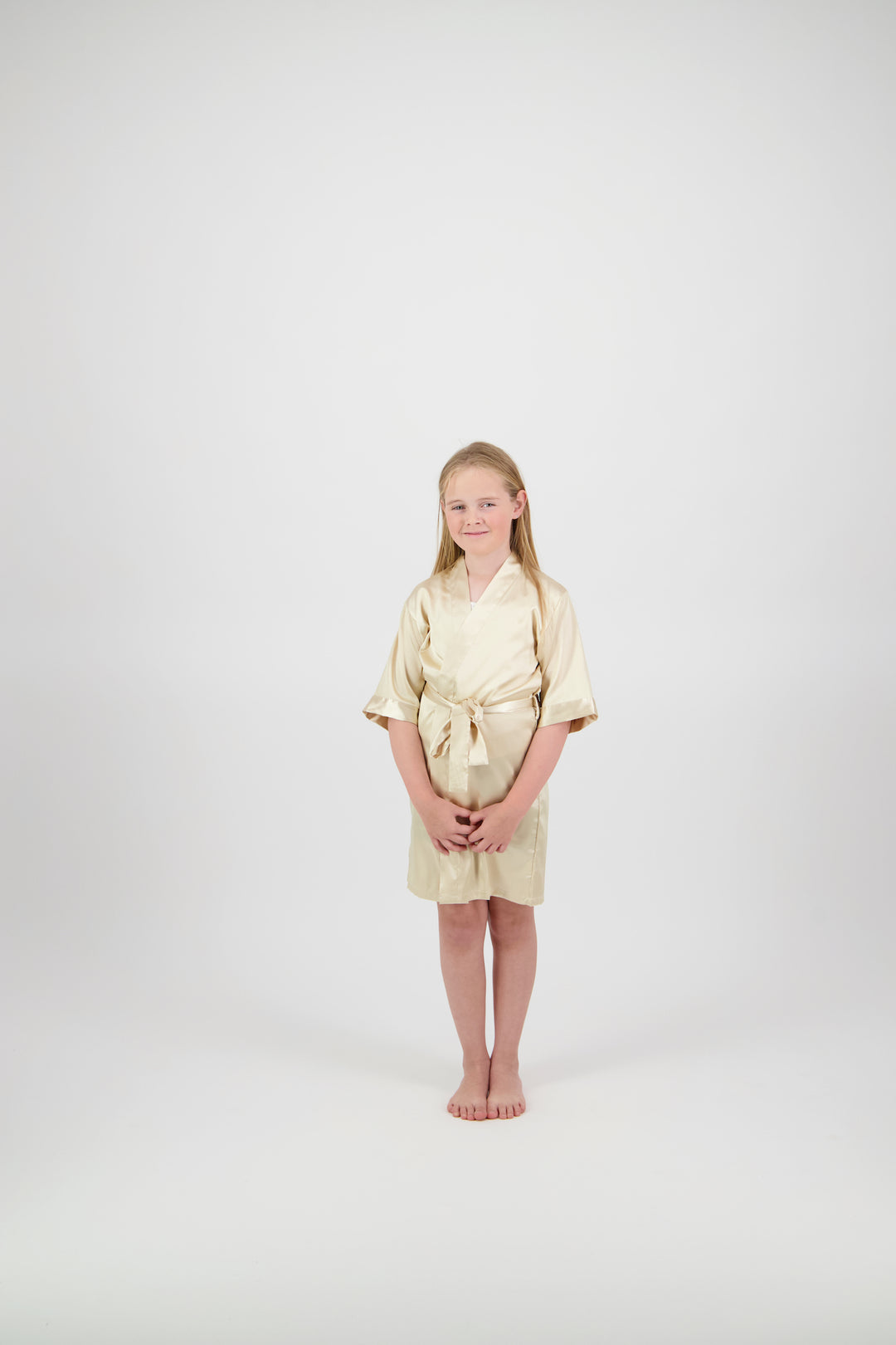 Alexa Mini Flower Girl Robe - Champagne