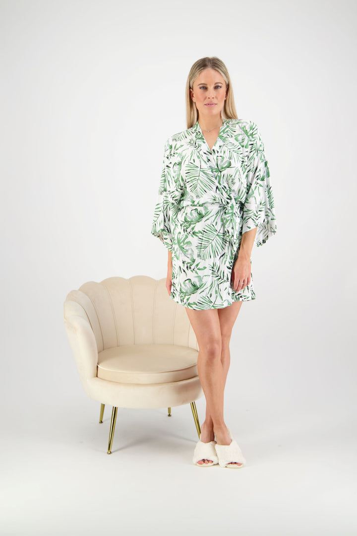 Hamptons Robe - Tropical Palm