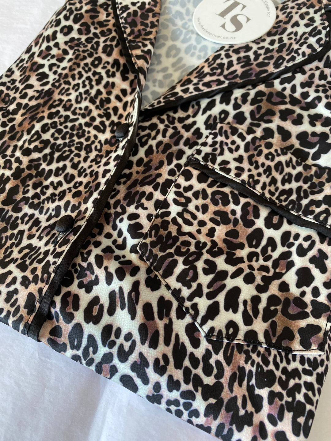 Sienna Kids Short PJ Set - Leopard Print / Black