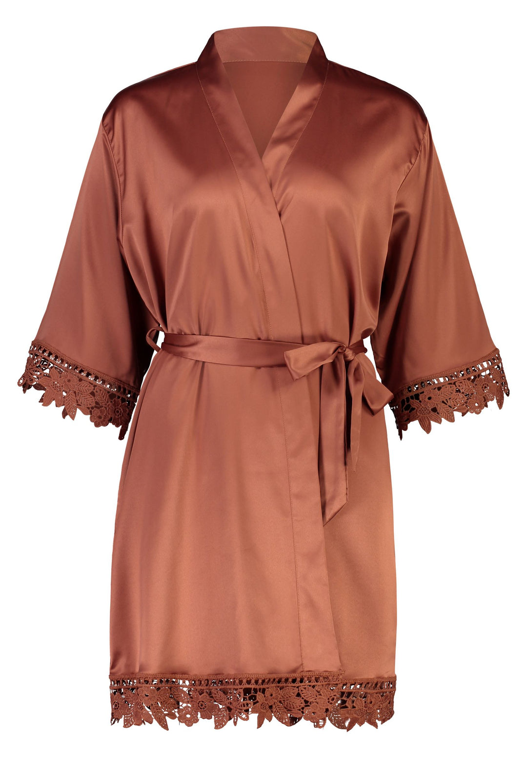 Misha Lace Robe - Copper