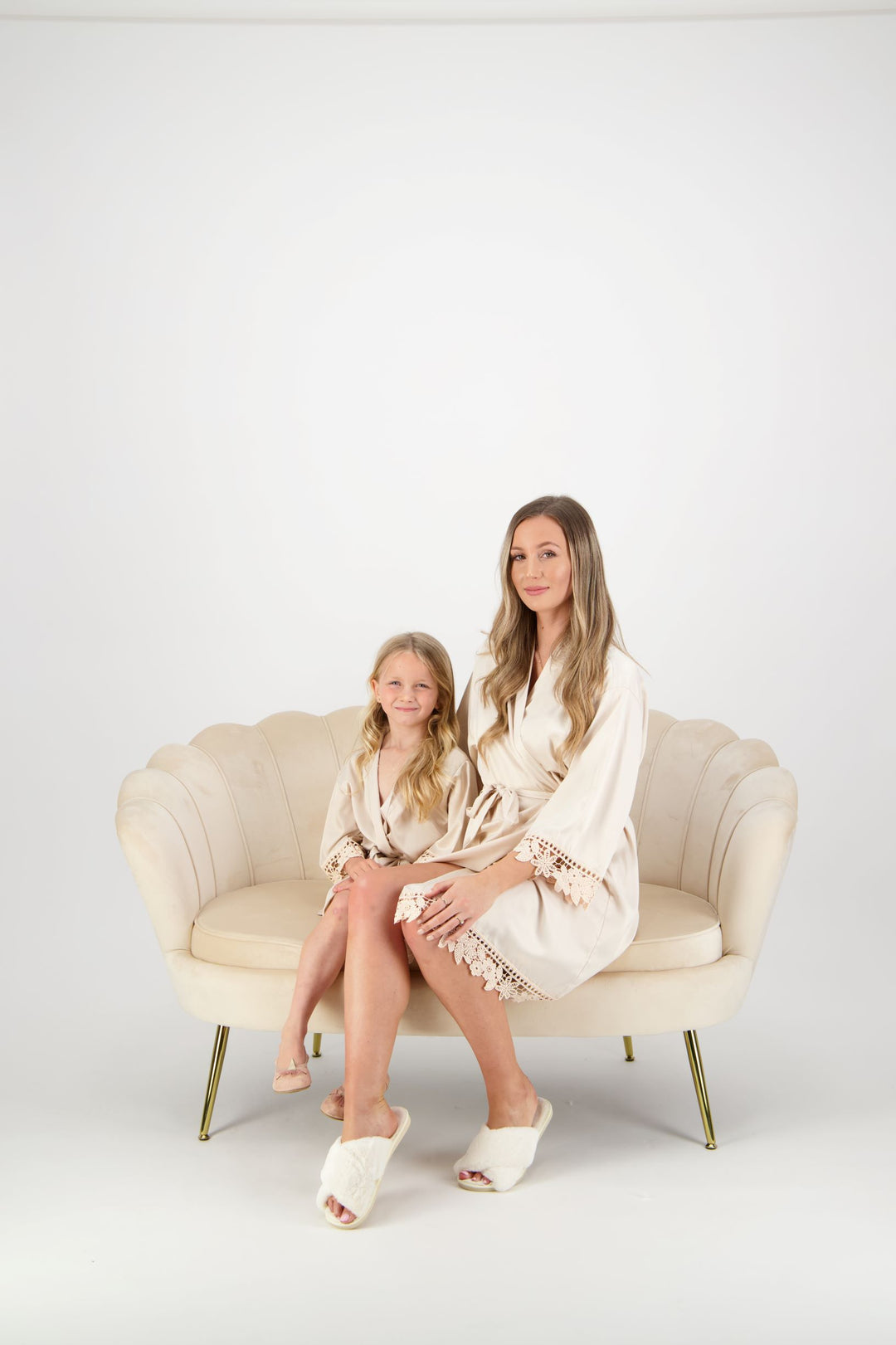 Misha Mini Flower Girl Robe - Champagne