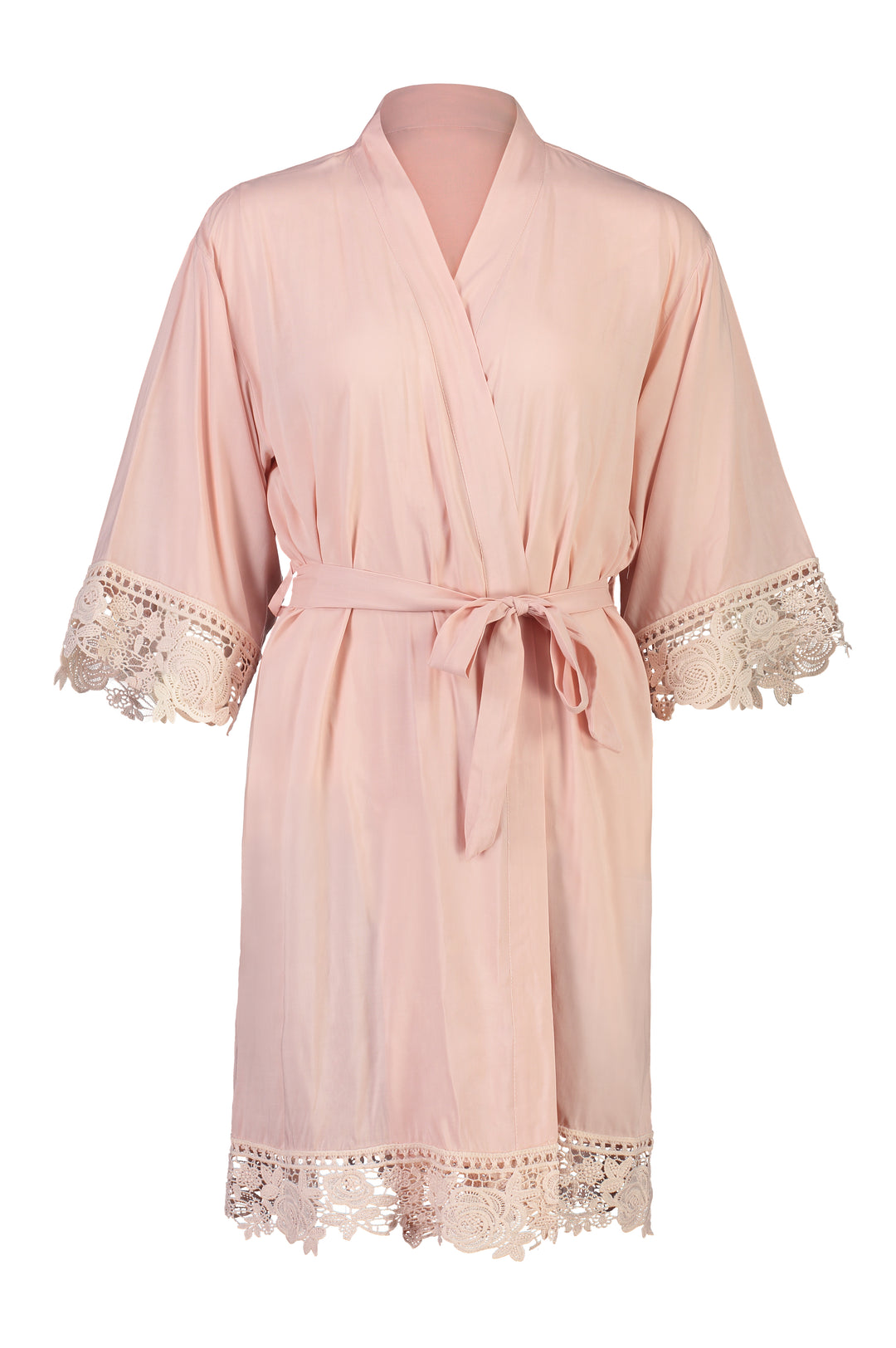 Olivia Cotton Flower Girl Robe - Blush