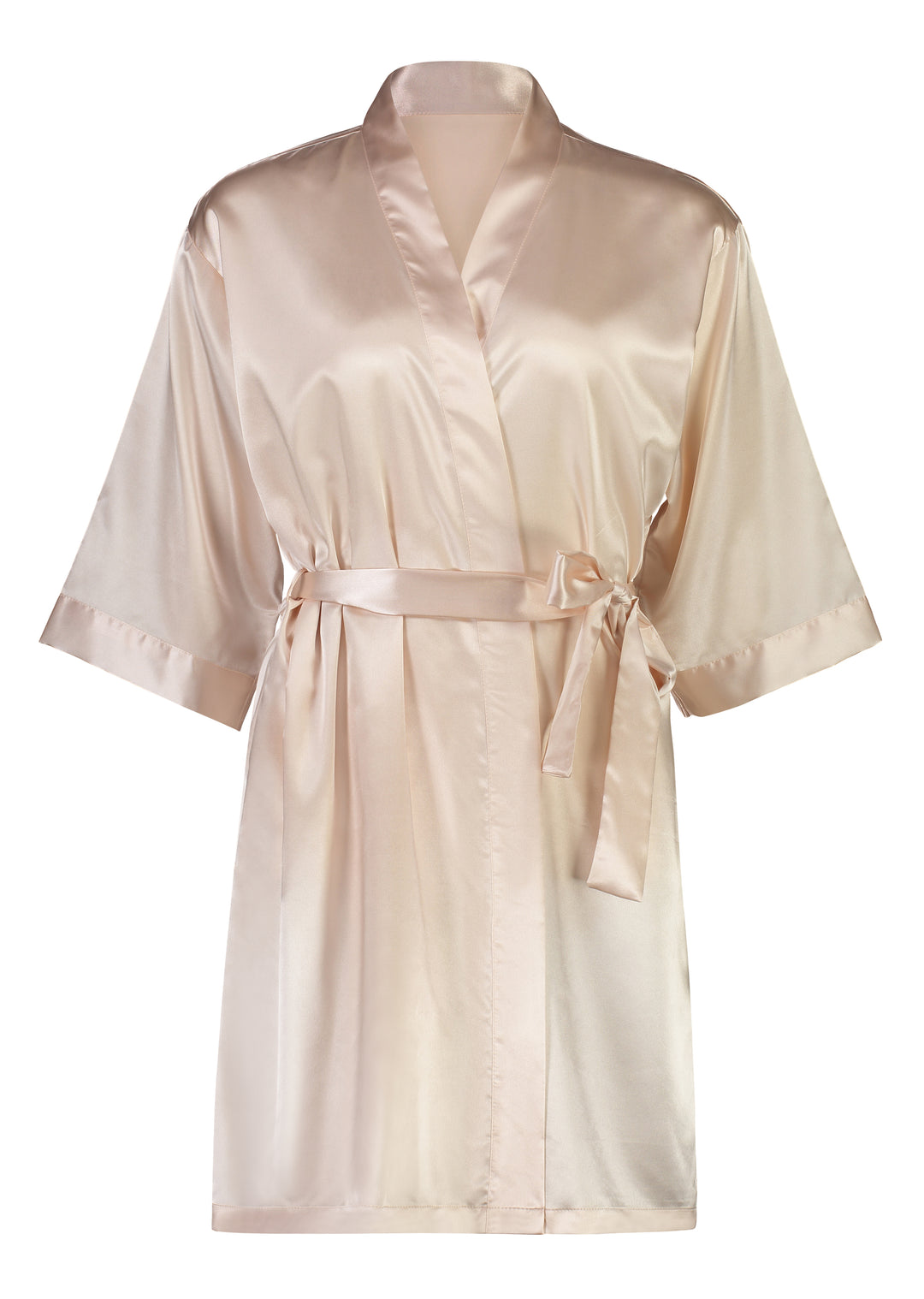 Alexa Satin Robe - Blush