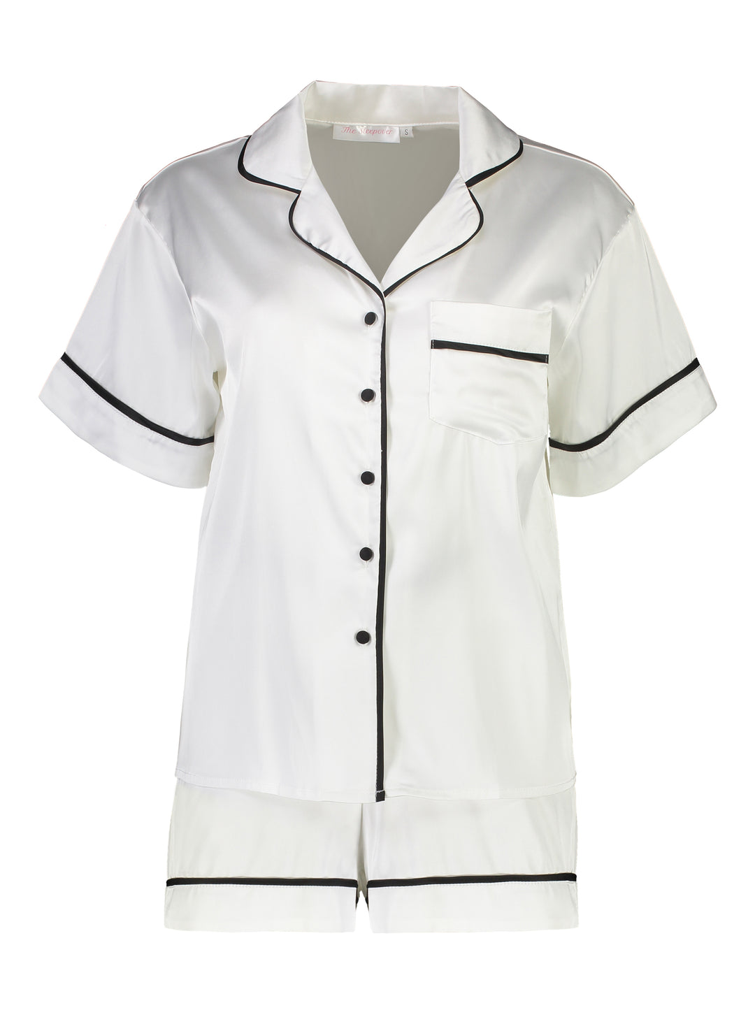 Sienna Short PJ Set - White/ Black