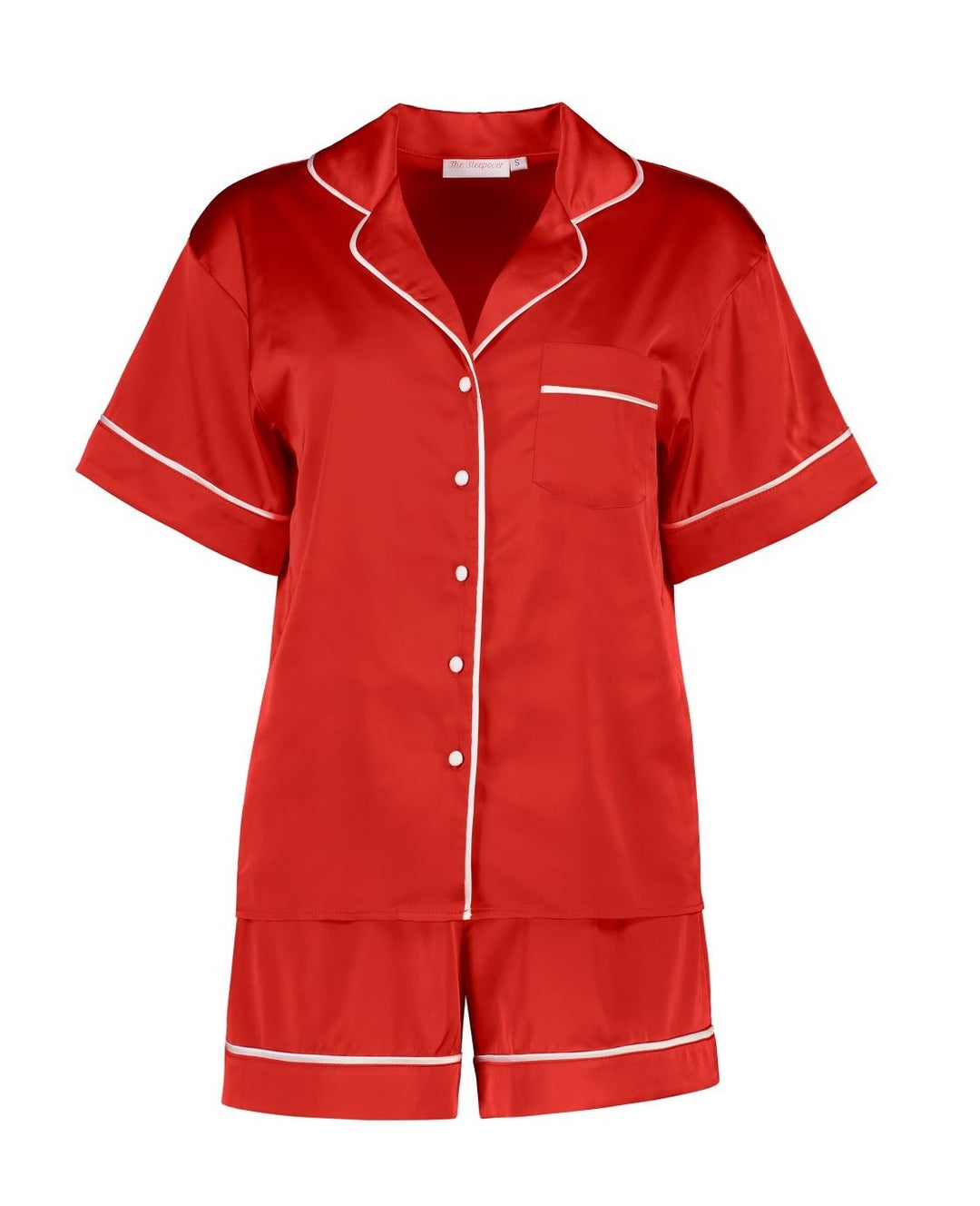 Sienna Short PJ Set - Red/White