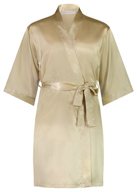 Alexa Satin Robe - Champagne